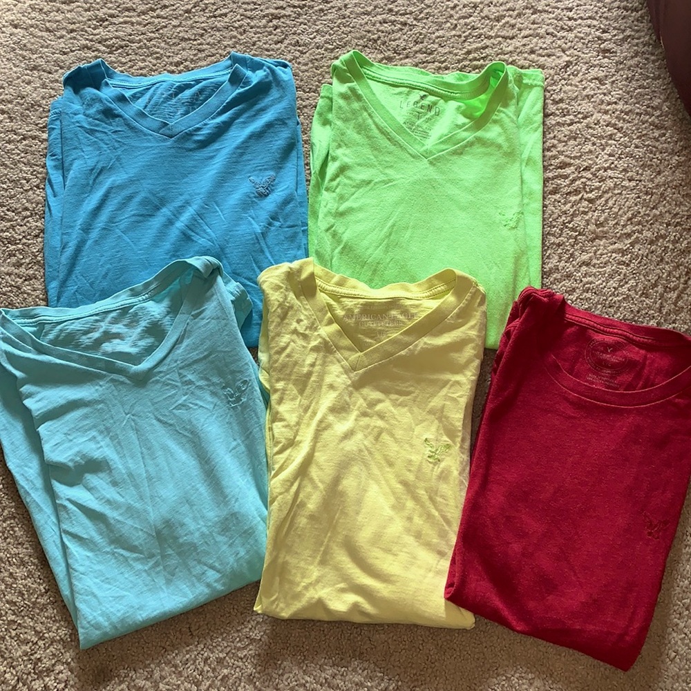 5 Pack American Eagle Short Sleeve T-Shirts